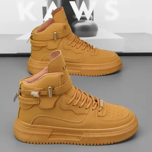 Men's Khaki High-Top Sneakers