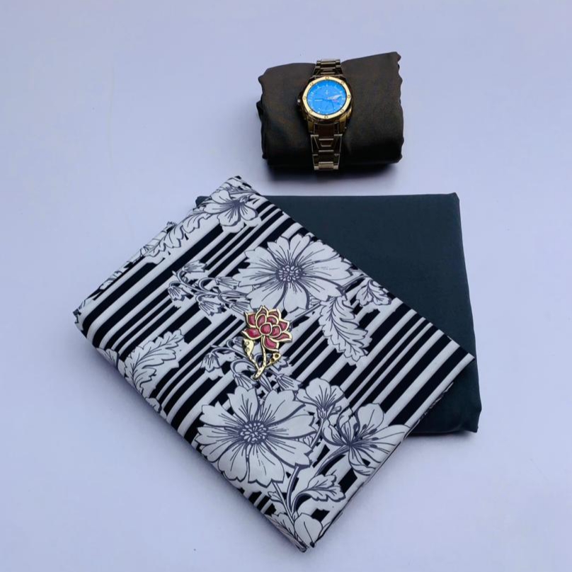 floral stripe fabric