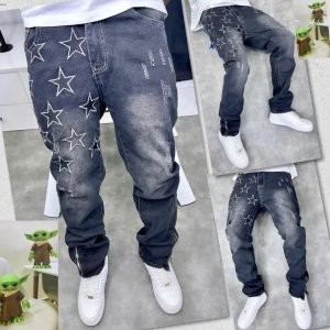 amiri star stacked jeans