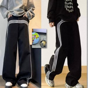 balenciaga adidas striped jeans