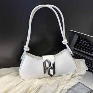 white mini hobo bag
